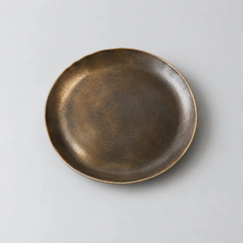 Bronze Dinner Plate, handmade plate